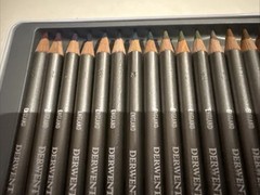 New Derwent Graphitint 24 Tinted Graphite Pencils Tin Vibrant Watercolor Shades