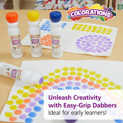 Dabber Dot Markers Set – 4 Colors, 12 Sets for Kids Crafts & Gifts