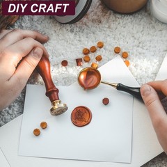 Wax Seal Beads, 300 Pcs Wax Sealing Beads, Gold/Red/Pine Green