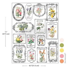 Whispers & Petals | H20 Transfer | 1 Sheet | 8.5″ x 11″ | Redesign with Prima