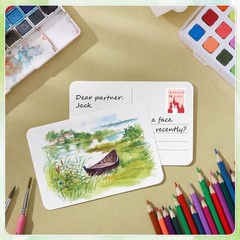 100 PCS Blank Watercolor Postcards Paper Cards 140lb/300gsm DIY Art 4×6 Inch