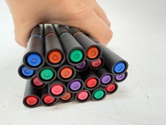 Vintage Sakura Pigma Semi Brush Marker Pen Lot 22Pc Japan Mixed Colors