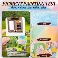 Artistic Mini Portable Watercolor Palette with Vibrant Tints – Perfect for All