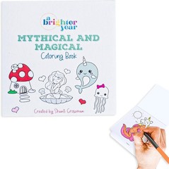 Adult Mini Coloring Book – Pocket Size 3”x 3” Travel Coloring Book, Thick No…