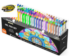 260 Pack Gel Pens Set, 130 Colors with 130 Refills for Adults Coloring Books