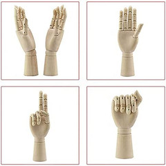 Wood Artist Drawing Manikin Articulated Mannequin with Wooden Flexible Fingers 1