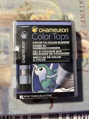 Chameleon Color Tops Professional 5 Pen Set Blue Tones Alcohol Based Ink