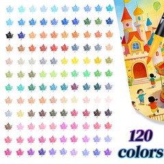 120Colors Art Markers for Adults, Fine Tip & Brush Pen Set for Coloring Books…