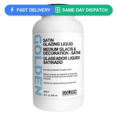 Golden Acrylic Medium, Glazing Liquid, 32 Oz, Satin