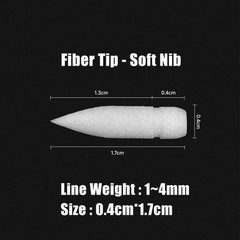 Acrylic Paint Marker Replacement Soft Brush Nib Drawing Writing Tip 30 PCS