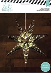 American Crafts GOLD STAR Paper LANTERN 340580 Heidi Swapp SEVEN POINT 17” New