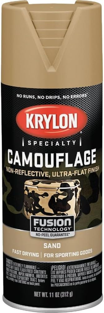 Camouflage Paint, Ultra Flat, Sand, 11 Oz. – K04295000
