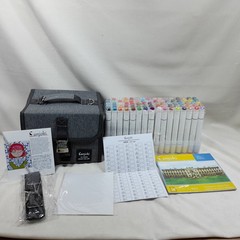79 colors ~Sanjoki Marker Pen Set, Soft Brush, Thick and Fine Ends, Hobby