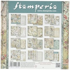 STAMPERIA INTERNATIONAL, KFT PAPER PAD 20.3 x (8″ x 8″), Multicoloured