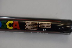 UNI POSCA PC-3M Paint Marker Water Based Bullet Tip Light Orange 0.9-1.3mm 6 Pk