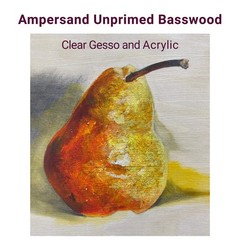 Unprimed Basswood Artist Panel, 7/8″ Cradled Profile, 10″x10″