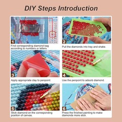 AMORARS Sea Scenery Diamond Art Kits for Adults – 5D Multicolour