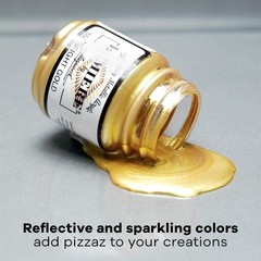 Jacquard Lumiere Halo Pink Gold Metallic Shimmer Paint 8 Oz Durable And Versa…