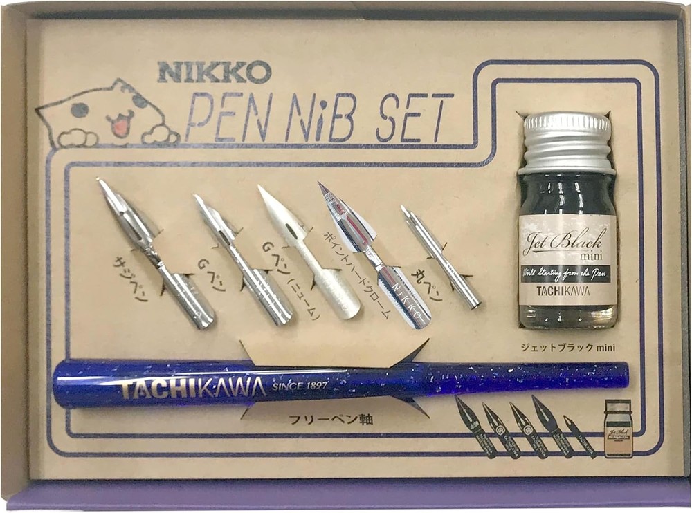 Tachikawa Pin Seisakusho Tachikawa Nikko Manga Nib Set N-CPS