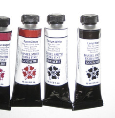 7 Lot Daniel Smith Extra Fine Artist Gouache paint 15ml tubes ~ Free Ship
