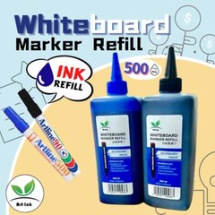 Artink White Board Marker Pen White Board Ink Refill 500ML Free Marker Pen