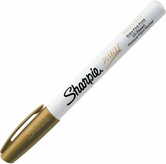 Paint Markers, Extra Fine Point, Metallic Gold Ink