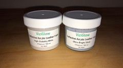 Reflective Acrylic Leather Paint – 3 oz – White and Silver