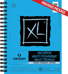 Canson XL Series Mixed Media Pad, Rough Texture, Side Wire, 7×10 inches, 50 Shee