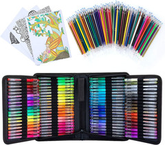 TANMIT 80 Glitter Gel Pens plus 80 Refill, 36 Gel Pens for Adult Coloring Books