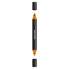 Molotow Sketcher Twin Tip Marker – Dual Tip Aqua Pro Ink Chisel Brush Pen