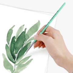 XDT#267 Paint Brush 6Pcs Set, Nylon Brushes for Acrylic Painting, Watercolor, an