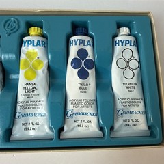 Vintage Vtg Grumbacher Hyplar Introductory Set 620 Acrylic Paint 2 Fl Oz Each