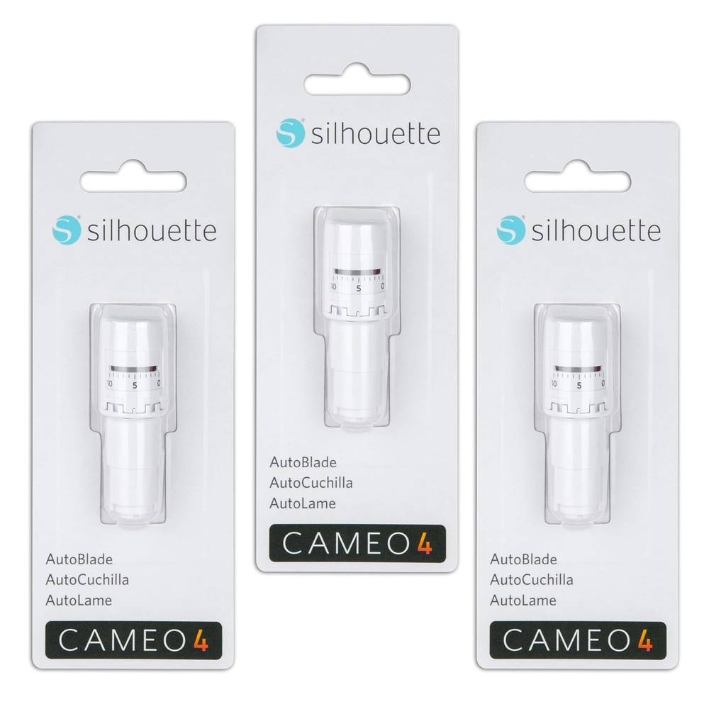 Silhouette AutoBlade Cameo 4 3 Pack Silver CC-SILH-ACC-B6