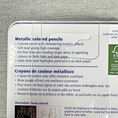 Staedtler 12 count Metallic Colored Pencils 146M M12A6 Soft Lead for Fine Lines