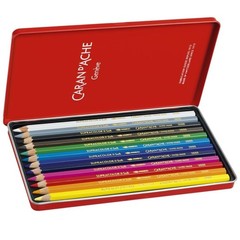 Caran D’ache Supracolor Drawing Sketching Metal Box Set 3888.312 12 PCS