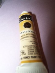 One New Tube Scuola Da Vinci Watercolor Gamboge Hue #639 16ML old stock