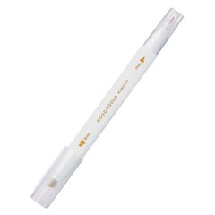 Kokuyo GOOD TOOLS 2-Way Marking Pen Water-Based Ink Medium Point/Fine Gold