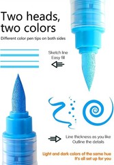 Quick-Drying, Waterproof Dual Color Acrylic Paint Markers – Perfect for Crafts