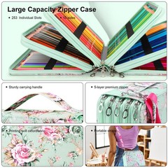 256 Colored Pencils Set for Adult Coloring – Soft Core Drawing, Blending & Shadi