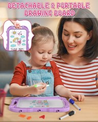Easel for Kid Double Sided Art Easel + White Board Chalk Board Accessories