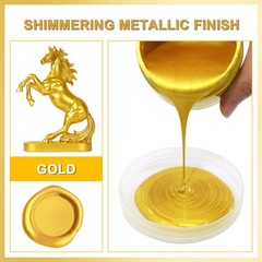 Matio Acrylic Paint Metallic Gold, 120ML Pearlescent Effect Gold 120ML,