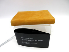 Sketch Write Sketchbook and Journal Leather Cover 4X6″ Graphic Image SUEDE