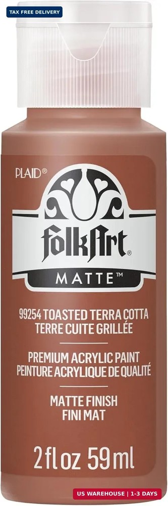 FolkArt Acrylic Paint, Toasted Terra Cotta 2 Fl Oz