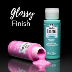Gloss Finish Enamel Craft Paint Set – 16 Colors, 32oz