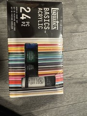 Liquitex Basics Acrylic Paint Set, 24-Count Multicolor 22 mL Tubes
