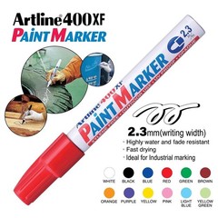 Artline Paint Marker 400XF Medium Point 2.3mm Permanent & Waterproof Box of 12’s