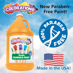 Paraben-Free Tempera Paint for Kids – 1 Gallon, Vibrant Black. Non-Toxic and Mad