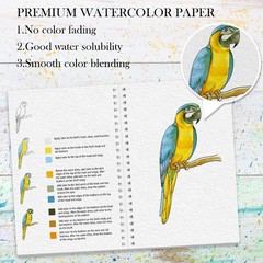 Watercolor Workbook, 7 inches by 9 0.1 inches, RED