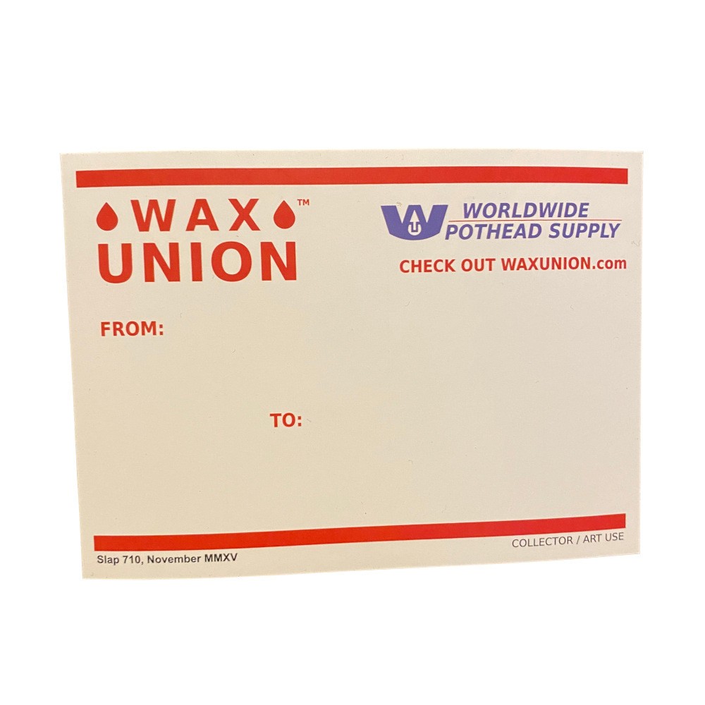 Wax Union Parody Slap of USPS Priority Mail Labels 228 Graffiti Art Sticker