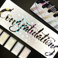 Professional 6-Color Opal Watercolor Set – Made in Japan for Unique Expressions